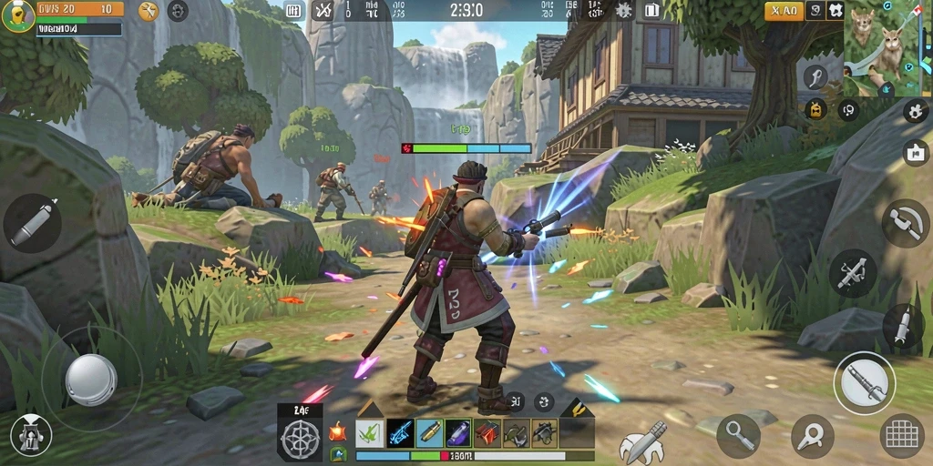Tangkapan layar menampilkan mode multiplayer dengan teman-teman.