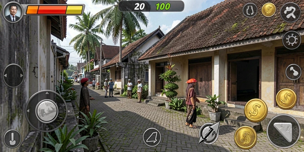 Tangkapan layar menampilkan level baru yang menantang.